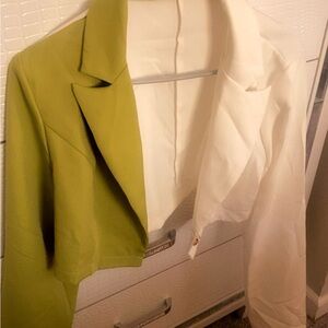 Stylish Green and White Women's Jacket